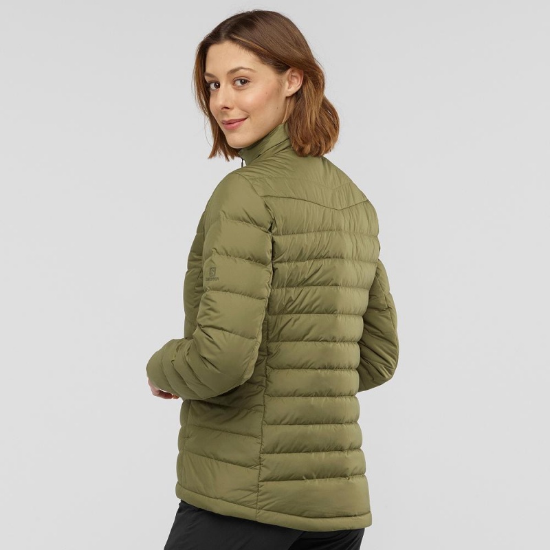 Veste Salomon Transition Down Jacket W Femme Vert | 86430-GZWL