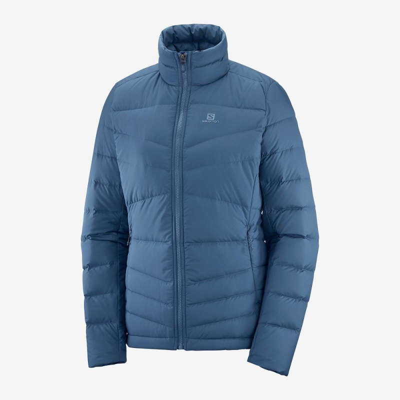 Veste Salomon Transition Down Jacket W Femme Bleu Marine | 10429-IZDO