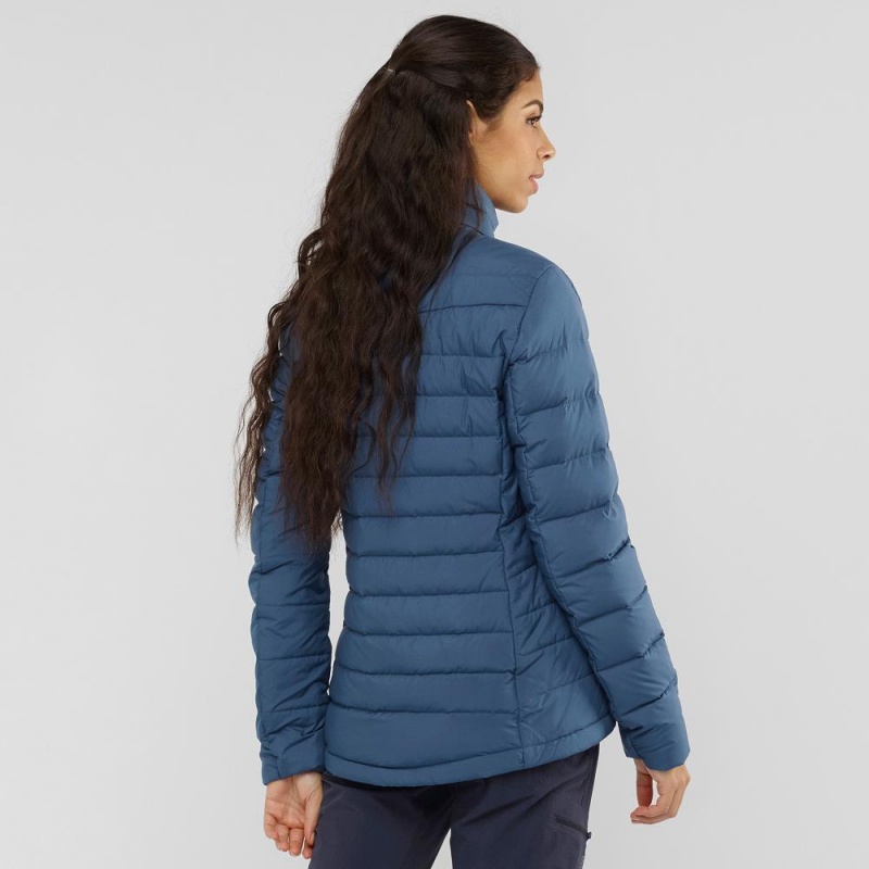 Veste Salomon Transition Down Jacket W Femme Bleu Marine | 10429-IZDO