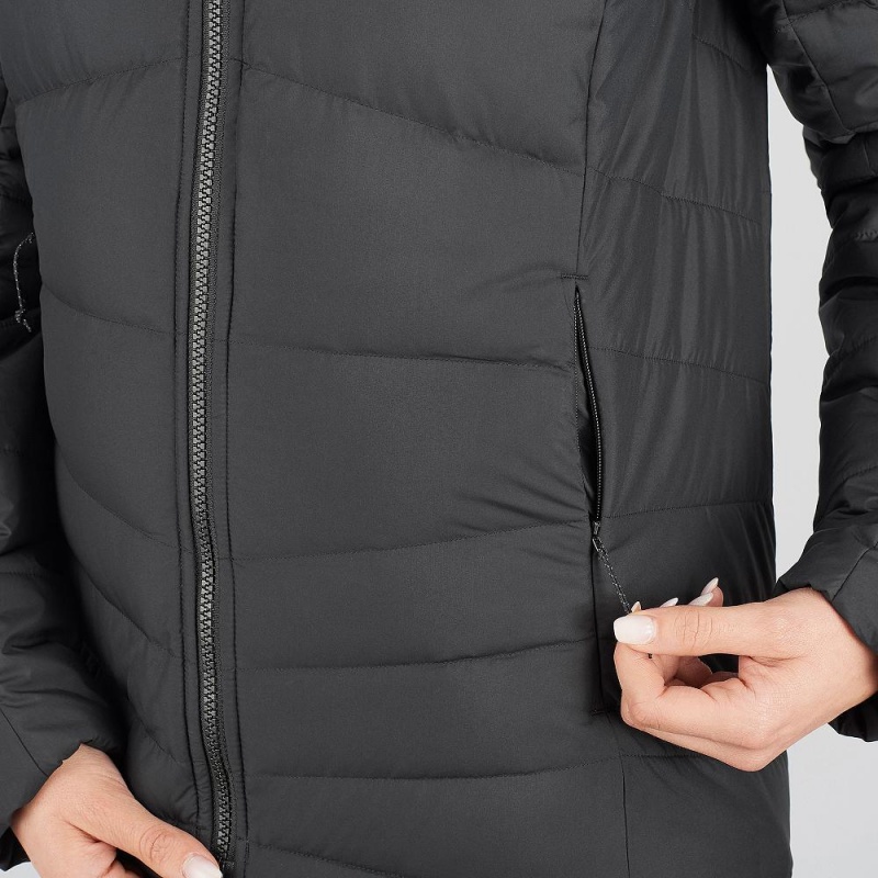 Veste Salomon Transition Down Jacket W Femme Noir | 28390-OCSP