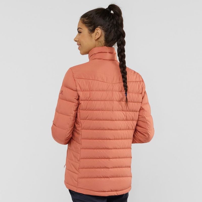 Veste Salomon Transition Down Jacket W Femme Orange | 84527-PKOZ