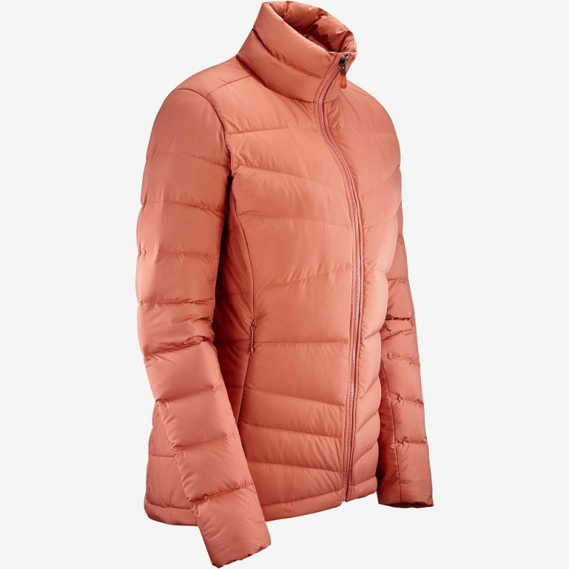 Veste Salomon Transition Down Jacket W Femme Orange | 84527-PKOZ