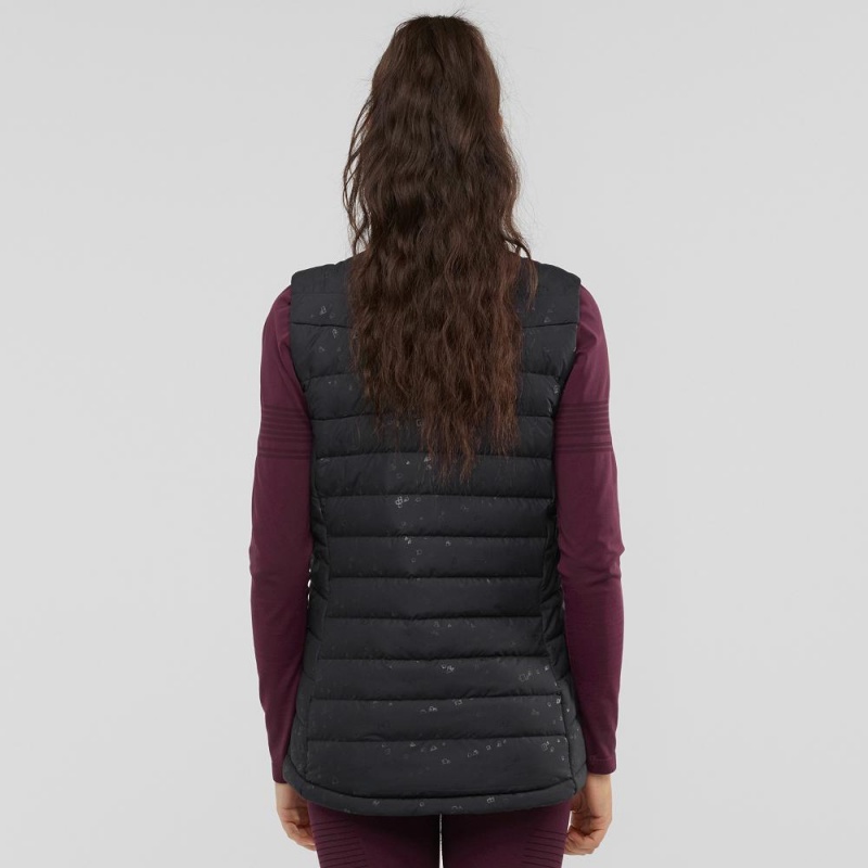 Veste Salomon Transition Down Vest W Femme Noir | 71923-YJOL