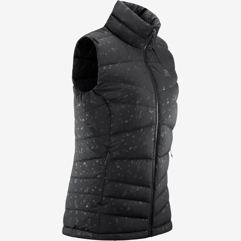 Veste Salomon Transition Down Vest W Femme Noir | 71923-YJOL