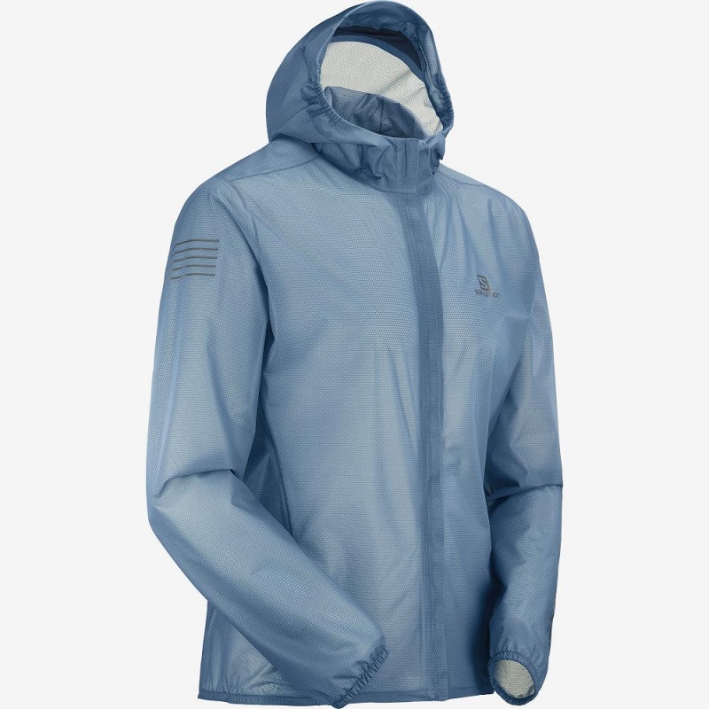 Vestes De Pluie Salomon Bonatti Race Imperméables Homme Bleu Marine | 49865-EYWS