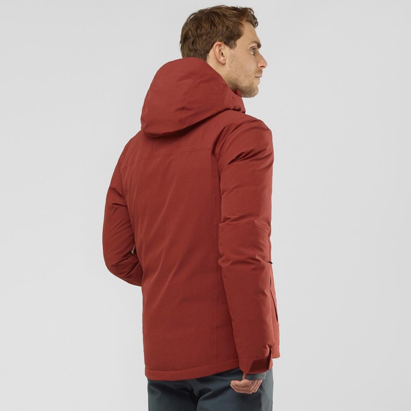 Vestes De Ski Salomon Arctic Down Jacket M Homme Rouge | 74965-EQTJ