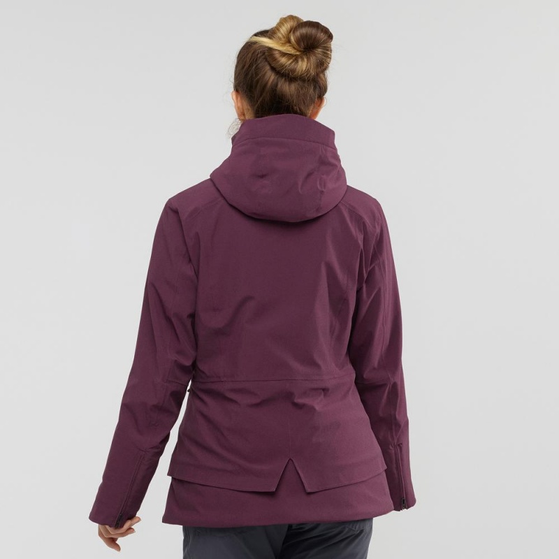 Vestes De Ski Salomon Arctic Jacket W Femme Violette | 34790-ZUQC