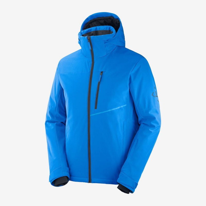 Vestes De Ski Salomon Blast Jacket M Homme Bleu | 79864-XAJT