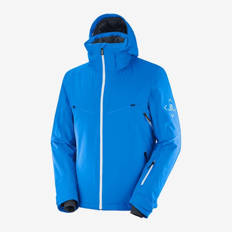 Vestes De Ski Salomon Brilliant Homme Bleu | 34175-EAWH