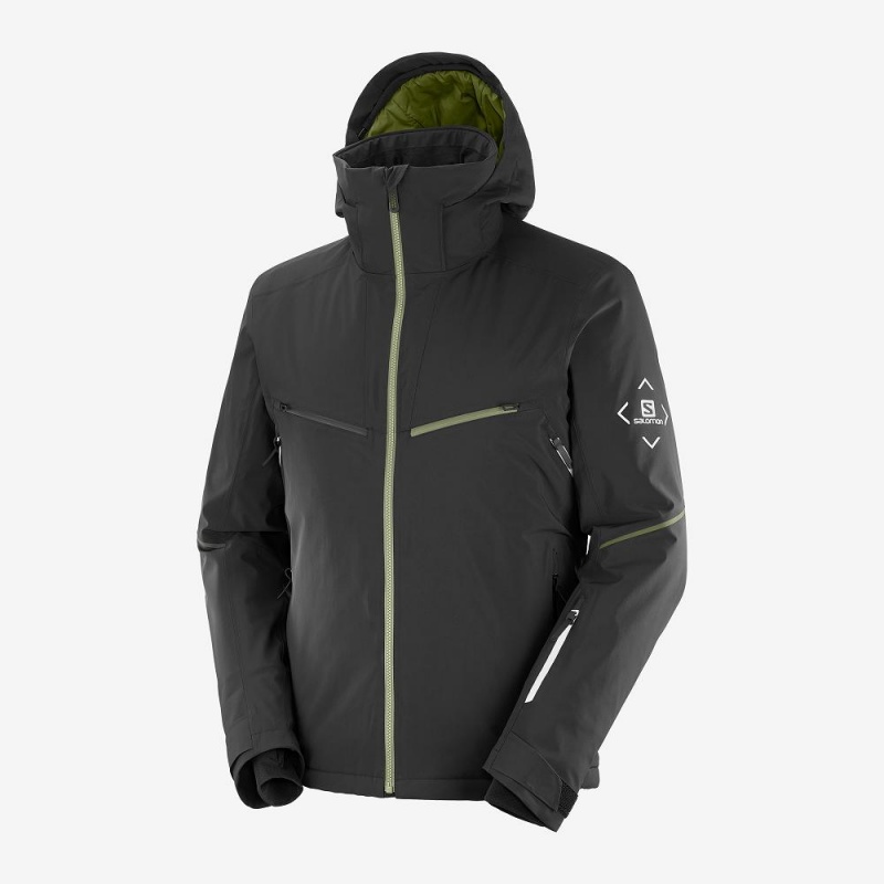 Vestes De Ski Salomon Brilliant Homme Noir | 30297-QTHS