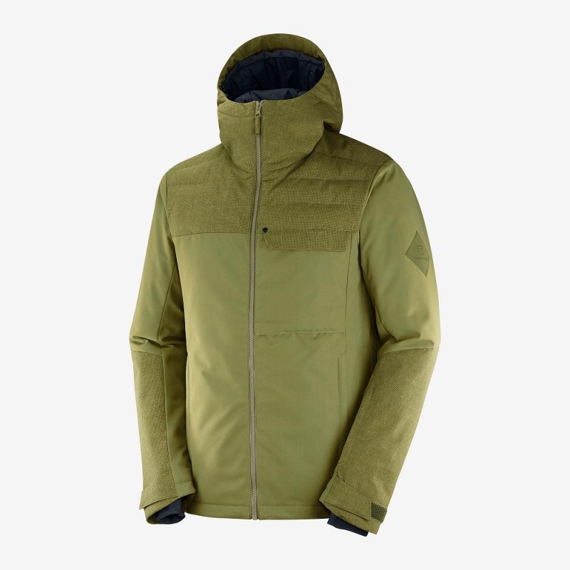 Vestes De Ski Salomon Deepsteep Jacket M Homme Vert | 93048-DJUY