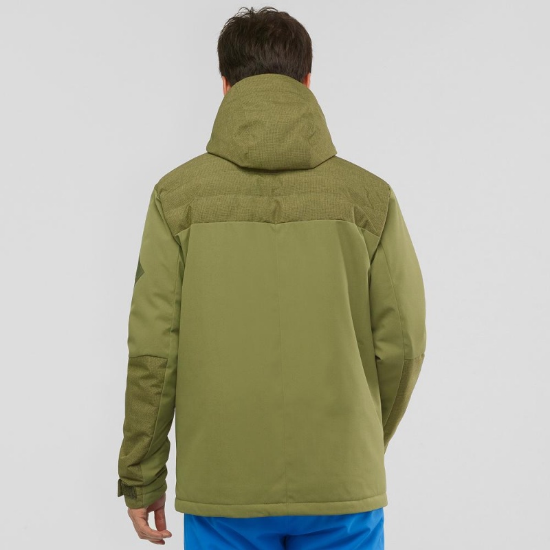 Vestes De Ski Salomon Deepsteep Jacket M Homme Vert | 93048-DJUY