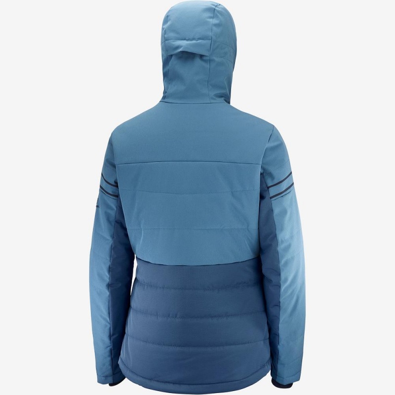 Vestes De Ski Salomon Edge Femme Bleu Marine | 81620-BICY