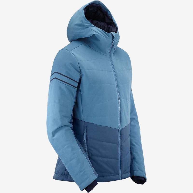 Vestes De Ski Salomon Edge Femme Bleu Marine | 81620-BICY