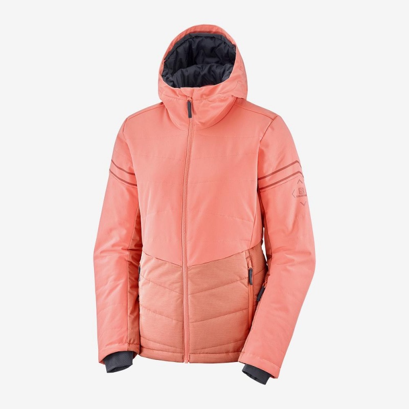 Vestes De Ski Salomon Edge Femme Orange | 39765-YWFN