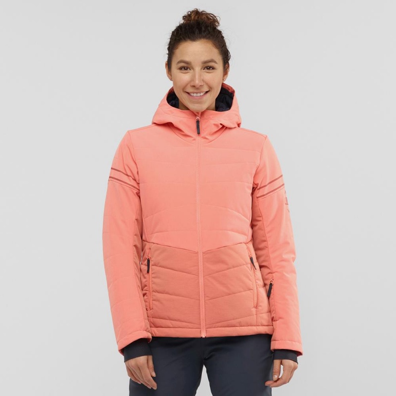 Vestes De Ski Salomon Edge Femme Orange | 39765-YWFN