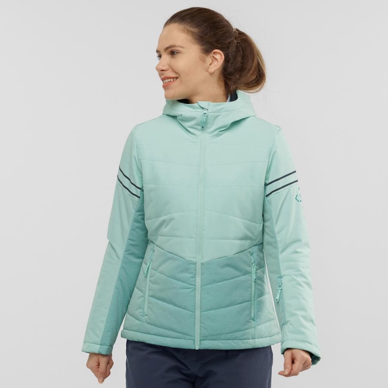 Vestes De Ski Salomon Edge Femme Vert | 53069-ZNMH