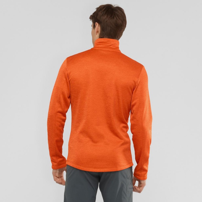 Vestes De Ski Salomon Essential Lightwarm Seamless Homme Orange | 74529-PZDA