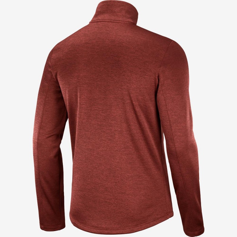 Vestes De Ski Salomon Essential Lightwarm Seamless Homme Rouge | 15072-MYQL