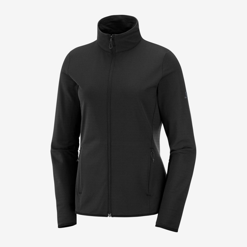 Vestes De Ski Salomon Essential Lightwarm Femme Noir | 54213-KZSP