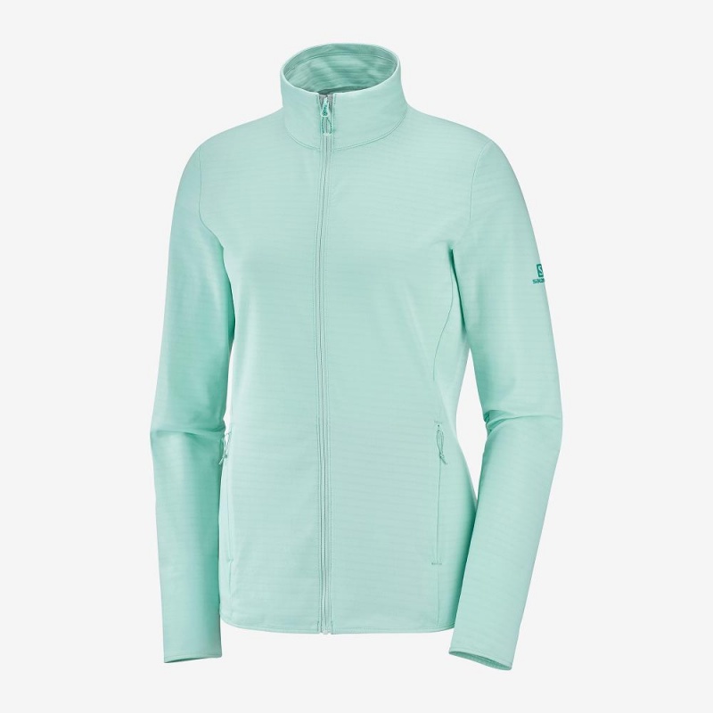 Vestes De Ski Salomon Essential Lightwarm Femme Vert | 31705-RNEM