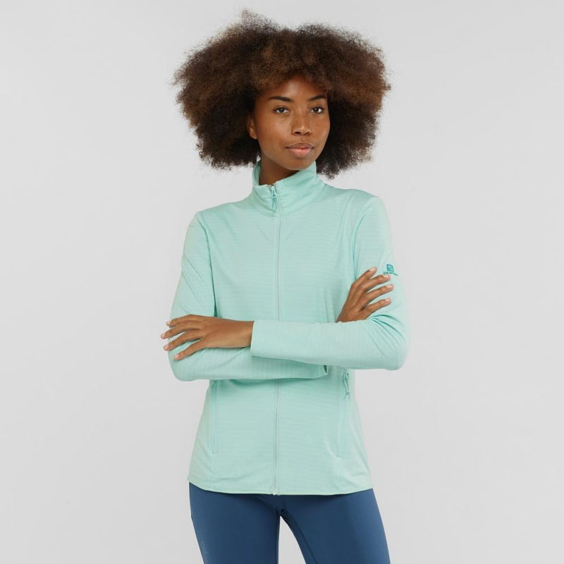 Vestes De Ski Salomon Essential Lightwarm Femme Vert | 31705-RNEM