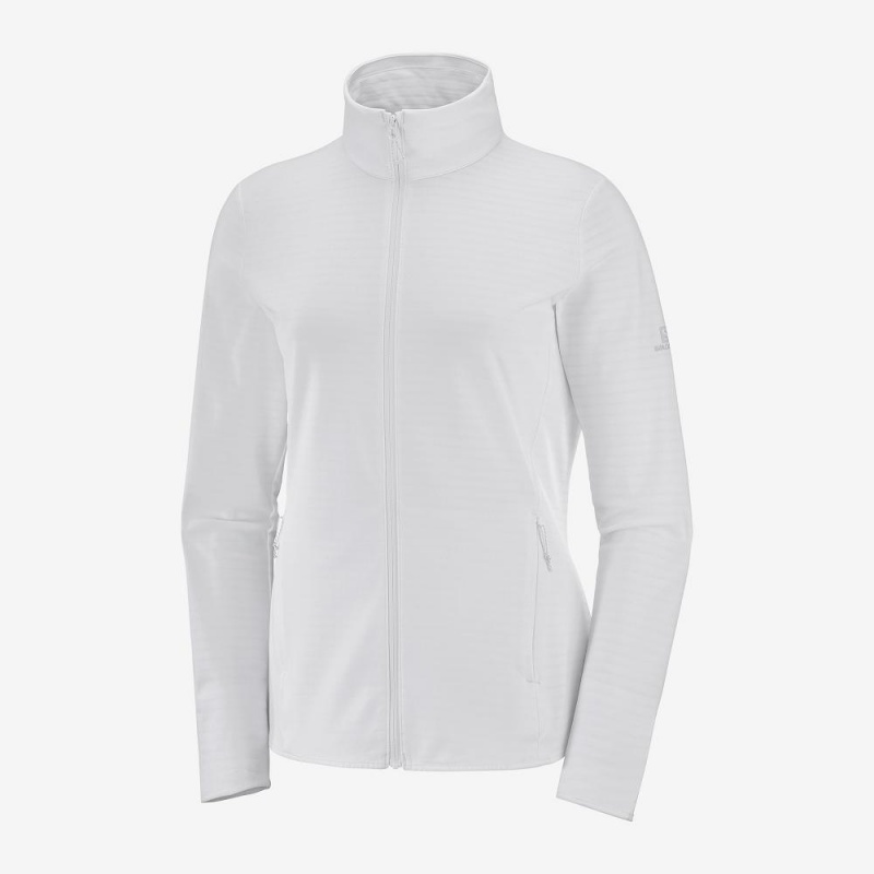 Vestes De Ski Salomon Essential Lightwarm Femme Blanche | 18024-HAZV