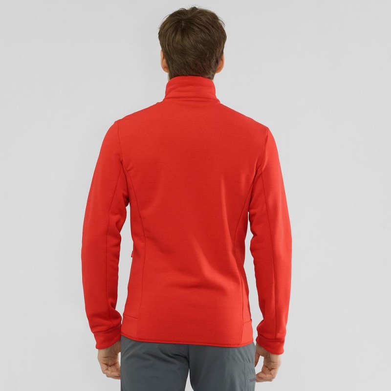 Vestes De Ski Salomon Essential Warm Homme Rouge | 57138-MISK