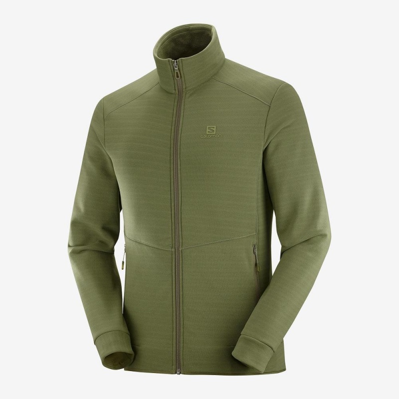 Vestes De Ski Salomon Essential Warm Homme Vert | 76351-GHSQ