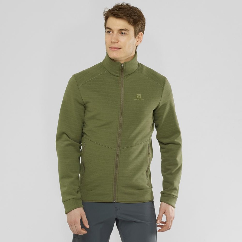 Vestes De Ski Salomon Essential Warm Homme Vert | 76351-GHSQ