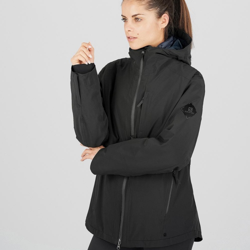 Vestes De Ski Salomon Outlaw 3In1 Jacket W Femme Noir | 82670-FDNK