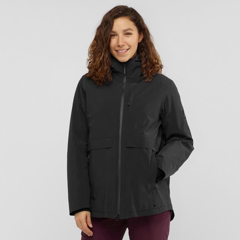 Vestes De Ski Salomon Outlaw 3In1 Jacket W Femme Noir | 82670-FDNK