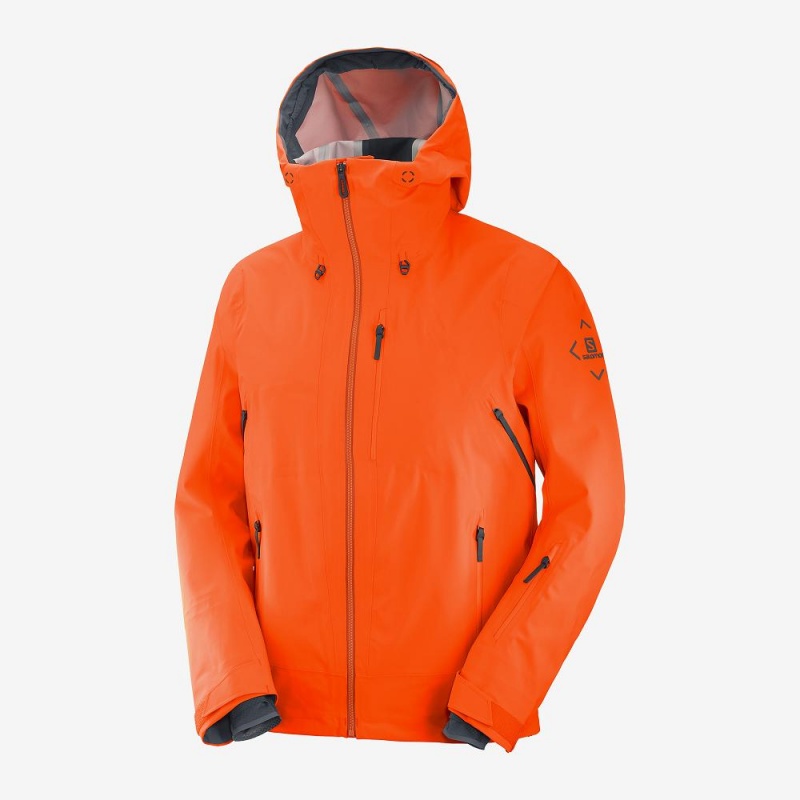 Vestes De Ski Salomon Outlaw 3L Homme Orange | 12385-PDIC