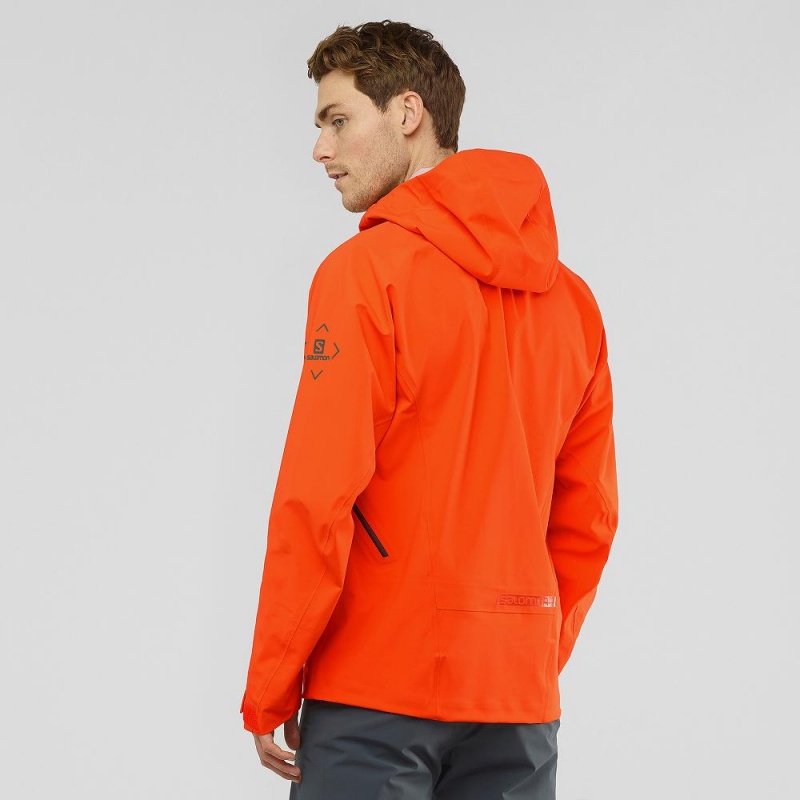 Vestes De Ski Salomon Outlaw 3L Homme Orange | 12385-PDIC