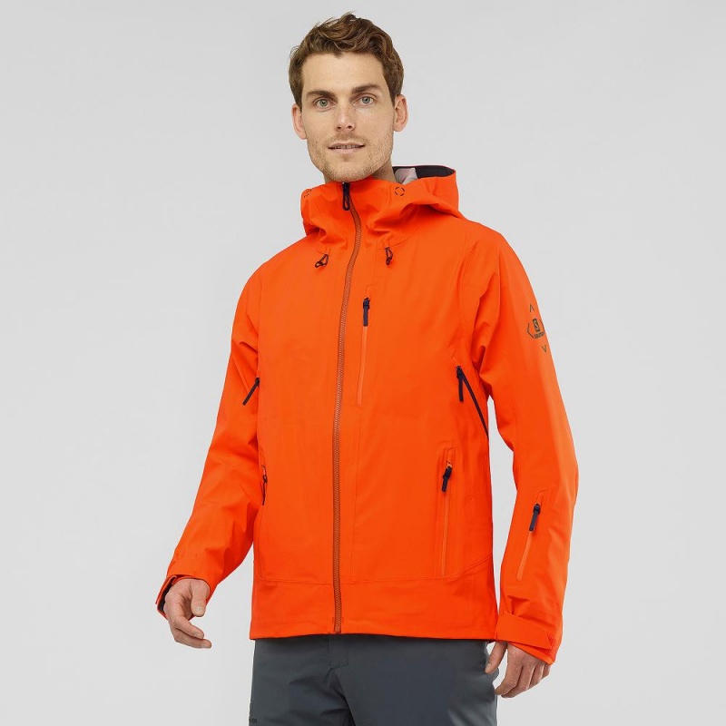 Vestes De Ski Salomon Outlaw 3L Homme Orange | 12385-PDIC