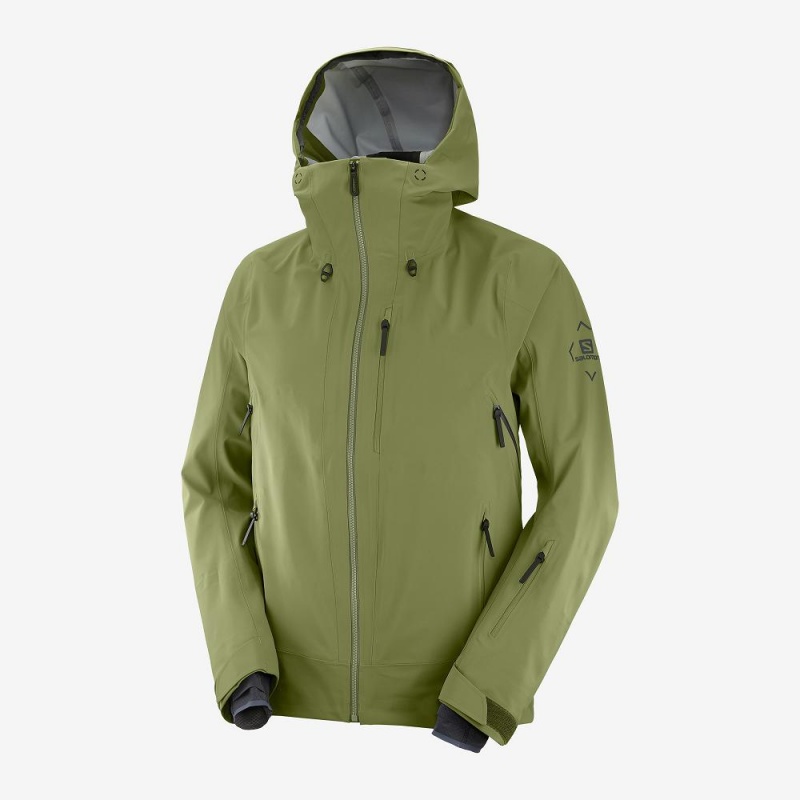 Vestes De Ski Salomon Outlaw 3L Homme Vert | 83715-KSEQ