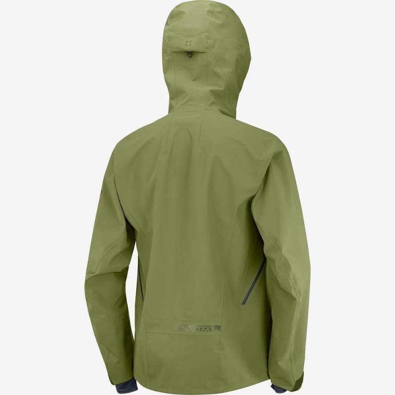 Vestes De Ski Salomon Outlaw 3L Homme Vert | 83715-KSEQ