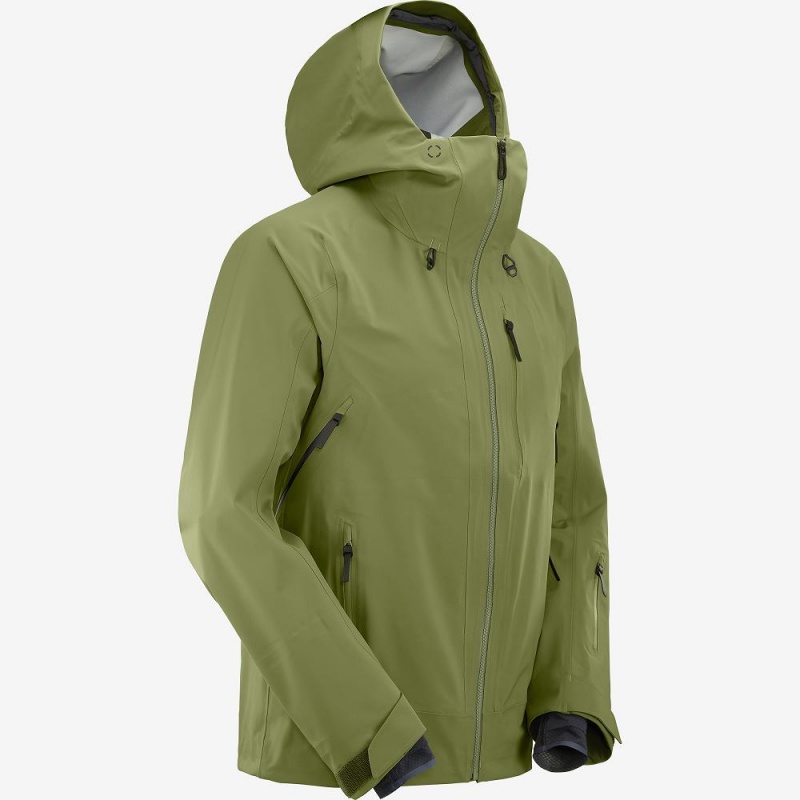 Vestes De Ski Salomon Outlaw 3L Homme Vert | 83715-KSEQ