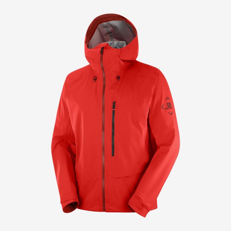 Vestes De Ski Salomon Outpeak 3L Light Shell Jacket M Homme Rouge | 71925-RBCV