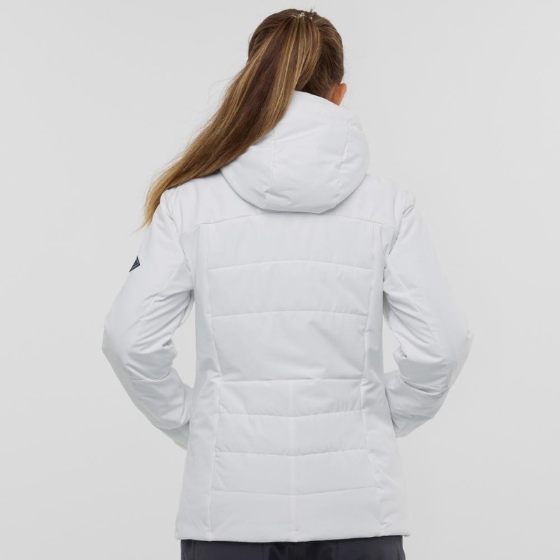 Vestes De Ski Salomon Prevail Jacket W Femme Blanche | 86129-UIZW