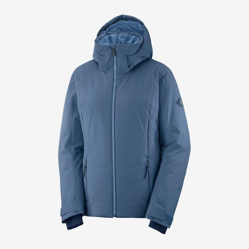 Vestes De Ski Salomon Prevail Jacket W Femme Bleu Marine | 17624-SCPO