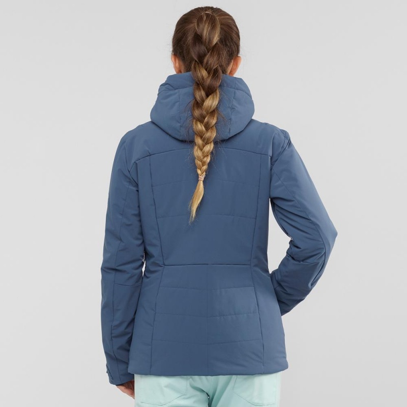 Vestes De Ski Salomon Prevail Jacket W Femme Bleu Marine | 17624-SCPO