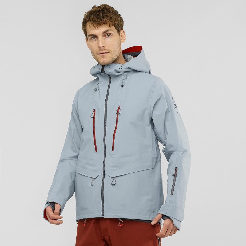 Vestes De Ski Salomon Qst 3L Homme Bleu | 90274-ISQW