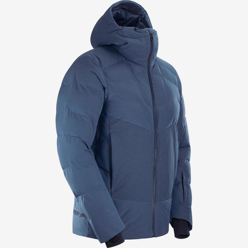 Vestes De Ski Salomon Snowshelter Jacket M Homme Bleu Marine | 38971-NEWS