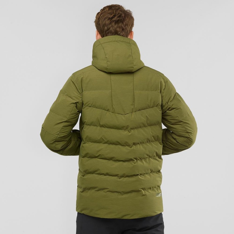 Vestes De Ski Salomon Snowshelter Jacket M Homme Vert | 38672-JQFD