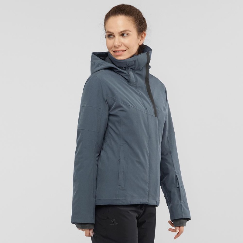 Vestes De Ski Salomon Speed Femme Gray | 09821-RVPS