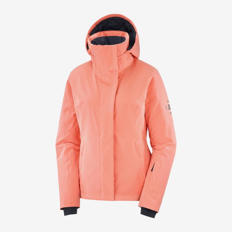 Vestes De Ski Salomon Speed Femme Orange | 46327-RZDE