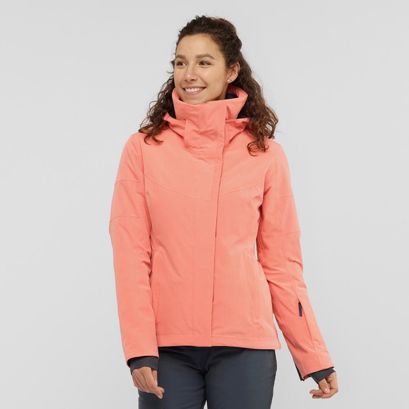 Vestes De Ski Salomon Speed Femme Orange | 46327-RZDE