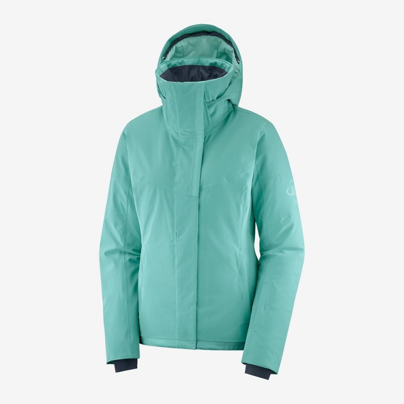 Vestes De Ski Salomon Speed Femme Vert | 15940-PEJK