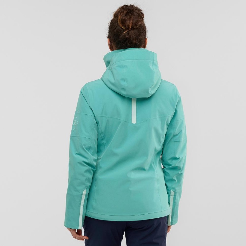 Vestes De Ski Salomon Speed Femme Vert | 15940-PEJK